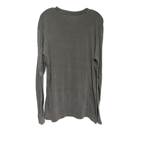 AC/DC Graphic Long-Sleeve Band Tee Rock Music Flame Design Gray L - Picture 7 of 7